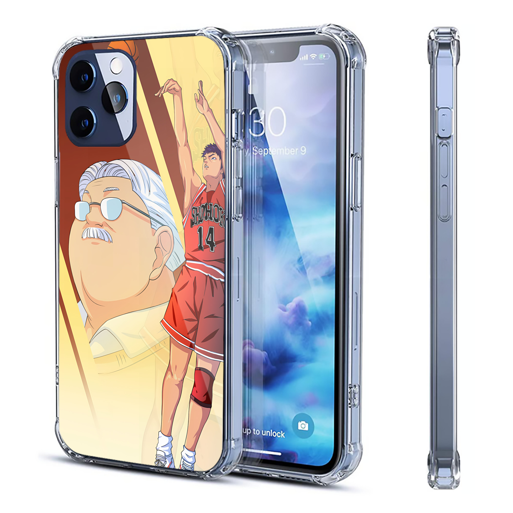（画像用） SLAM DUNK／スラムダンク 【iPhone 12シリーズ対応】透明スマホケース（クリアソフトケース）